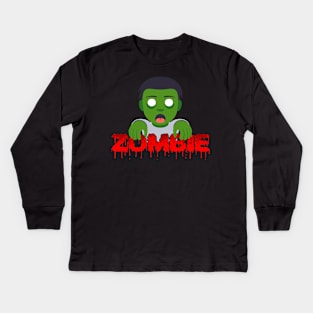 Zombie Brother Kids Long Sleeve T-Shirt